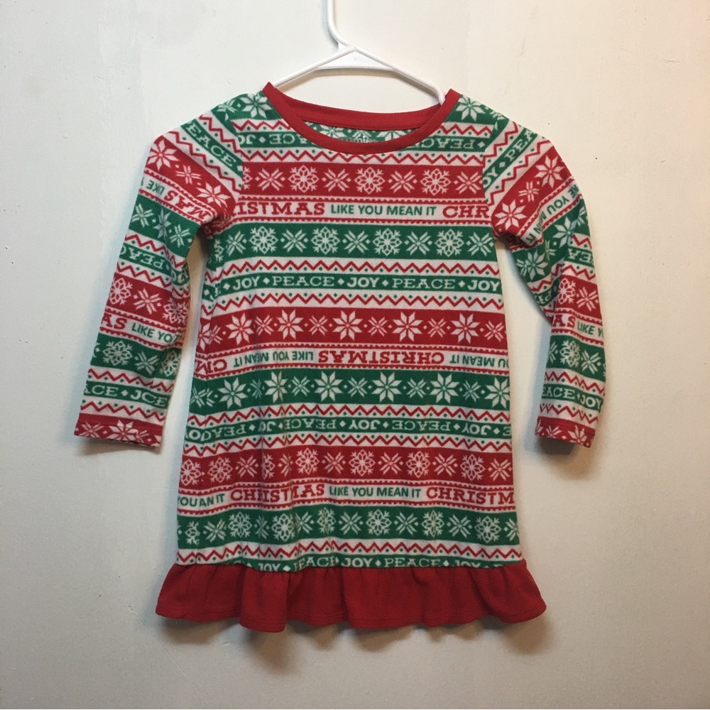JAMMIEs for your families Christmas Nightgown Pajamas: Size 4